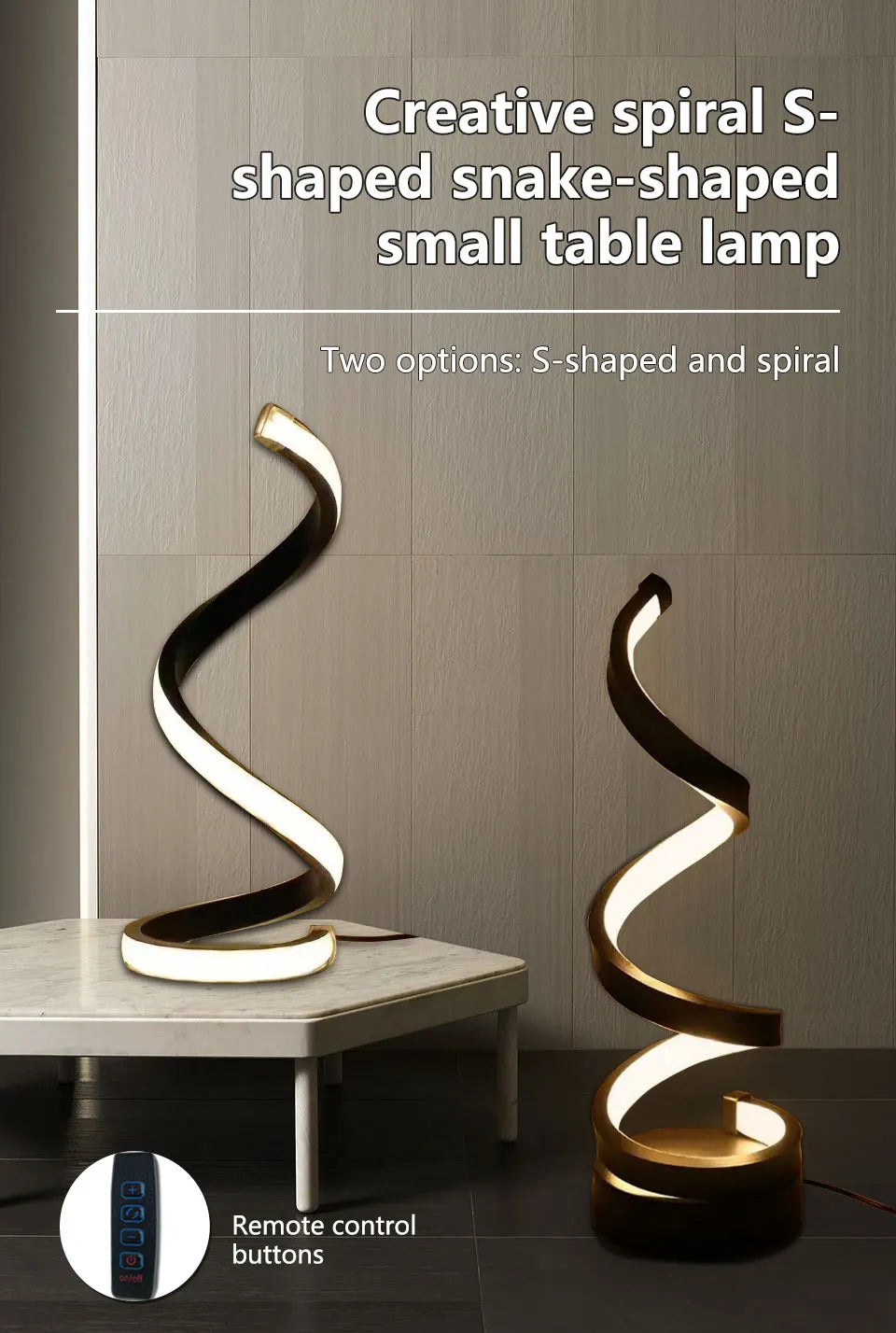 Lumova Spiral LED Night Lamp