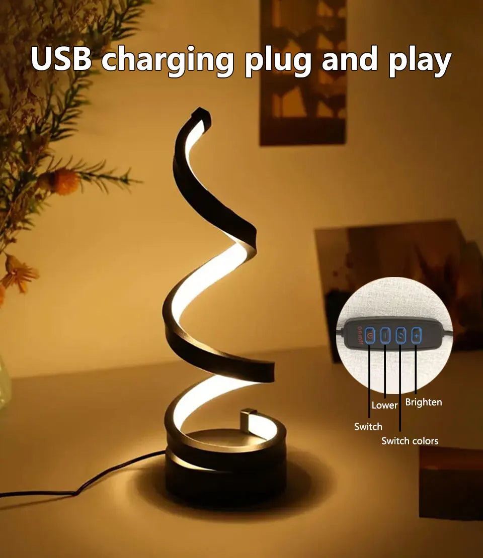 Lumova Spiral LED Night Lamp