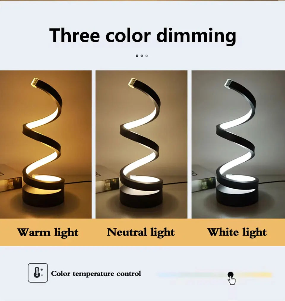 Lumova Spiral LED Night Lamp