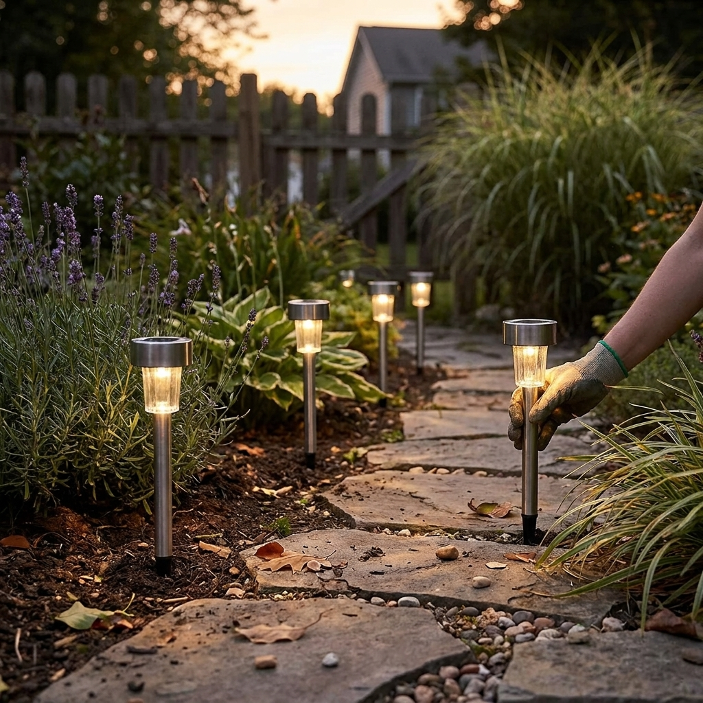 Lumova Solar Landscape Lawn Lights lifestyle